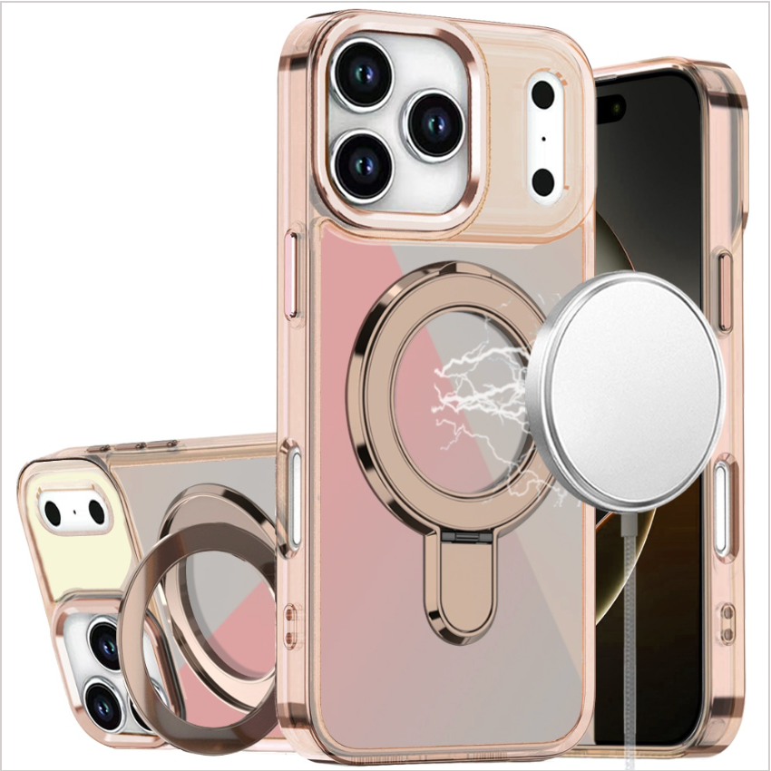 iPhone 17 Pro CHROME HQ Rotational Magnetic Ring Hybrid - Desert Titanium