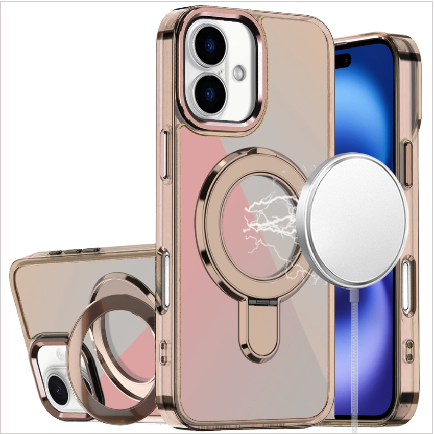 iPhone 17 CHROME HQ Rotational Magnetic Ring Hybrid - Desert Titanium