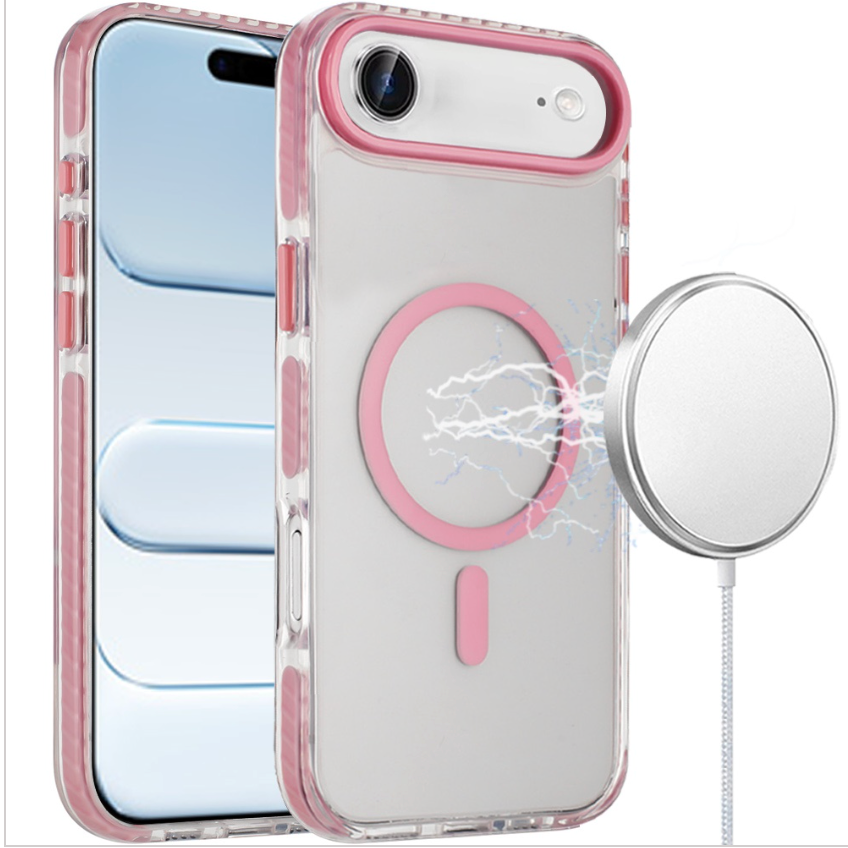 Transparent Matching Color Magnetic Ring Hybrid - Pink