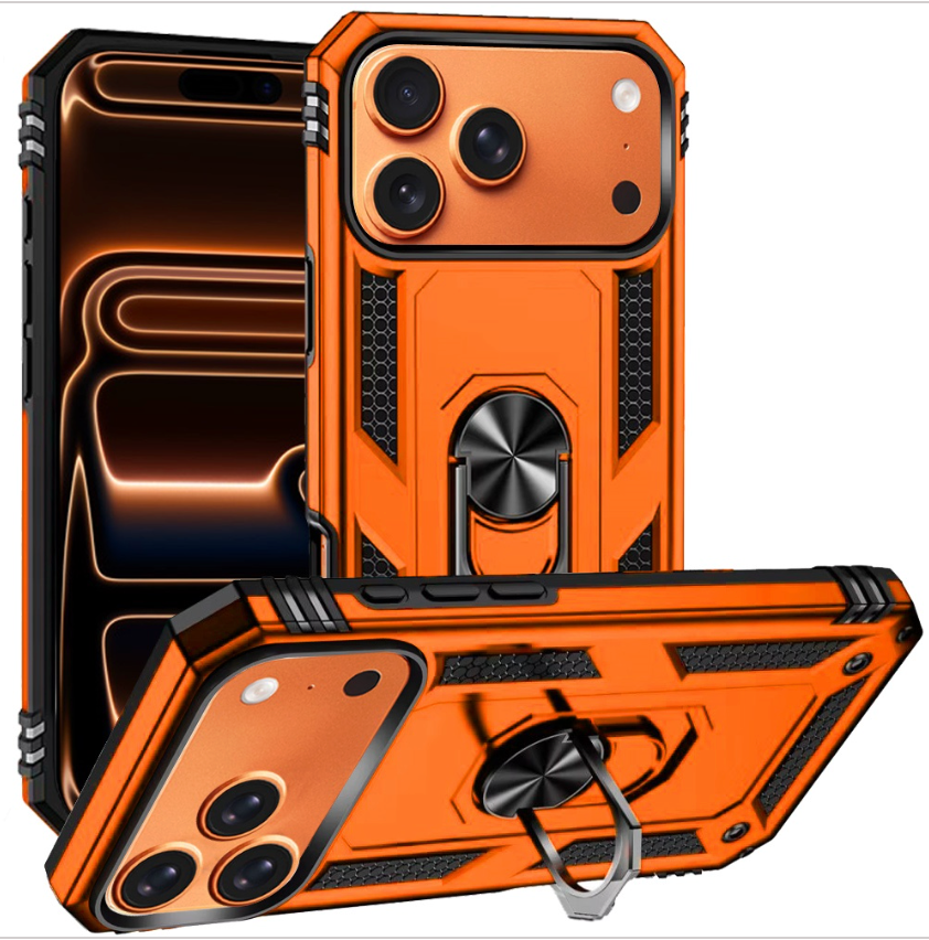 Ring Magnetic Kickstand Hybrid Case Cover - Cosmic Orange