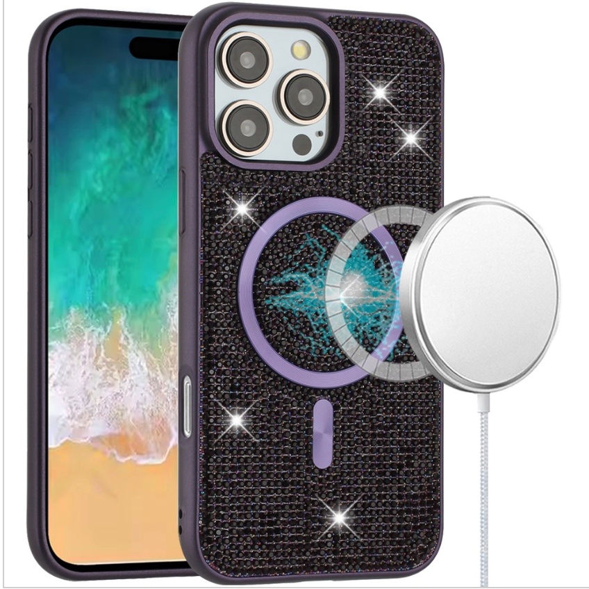 Diamond Magnetic Circle with CD Pattern Hybrid - Purple