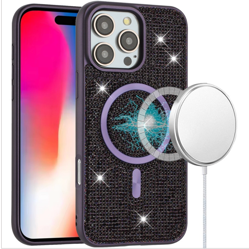 Diamond Magnetic Circle with CD Pattern Hybrid - Purple