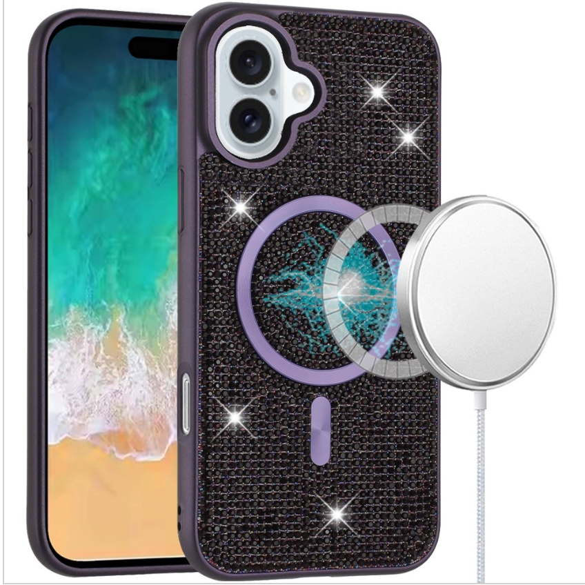 Diamond Magnetic Circle with CD Pattern Hybrid - Purple