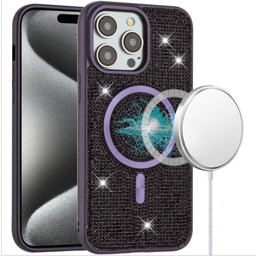 Diamond Magnetic Circle with CD Pattern Hybrid - Purple