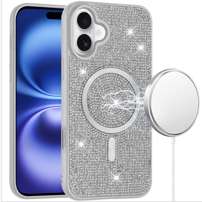 Diamond Magnetic Circle with CD Pattern Hybrid - White