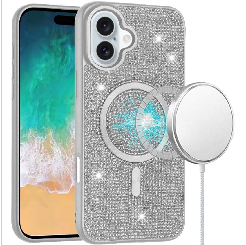 Diamond Magnetic Circle with CD Pattern Hybrid - White