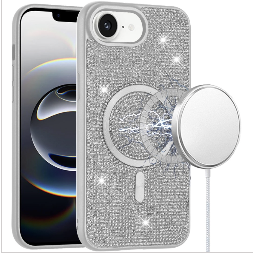 Diamond Magnetic Circle with CD Pattern Hybrid - White