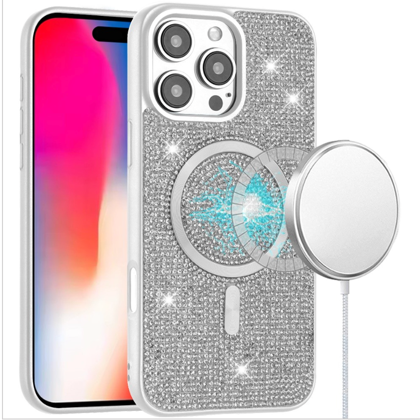 Diamond Magnetic Circle with CD Pattern Hybrid - White