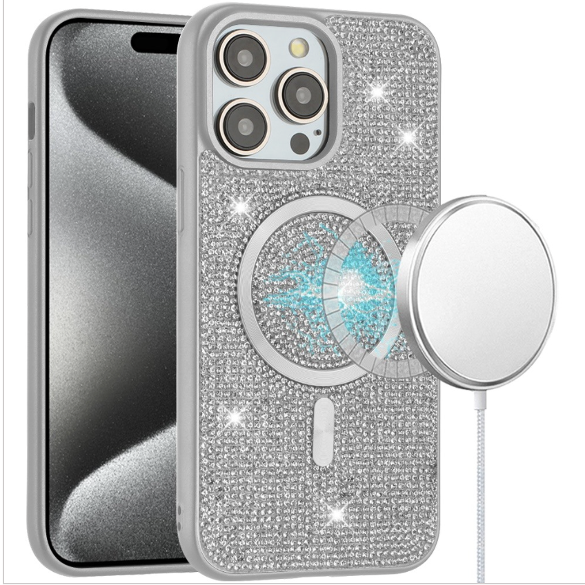 Diamond Magnetic Circle with CD Pattern Hybrid - White