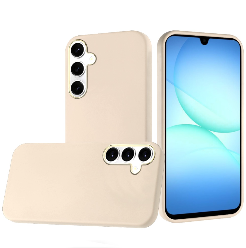 Classy Slick Chromed Around Hybrid Case Cover - White