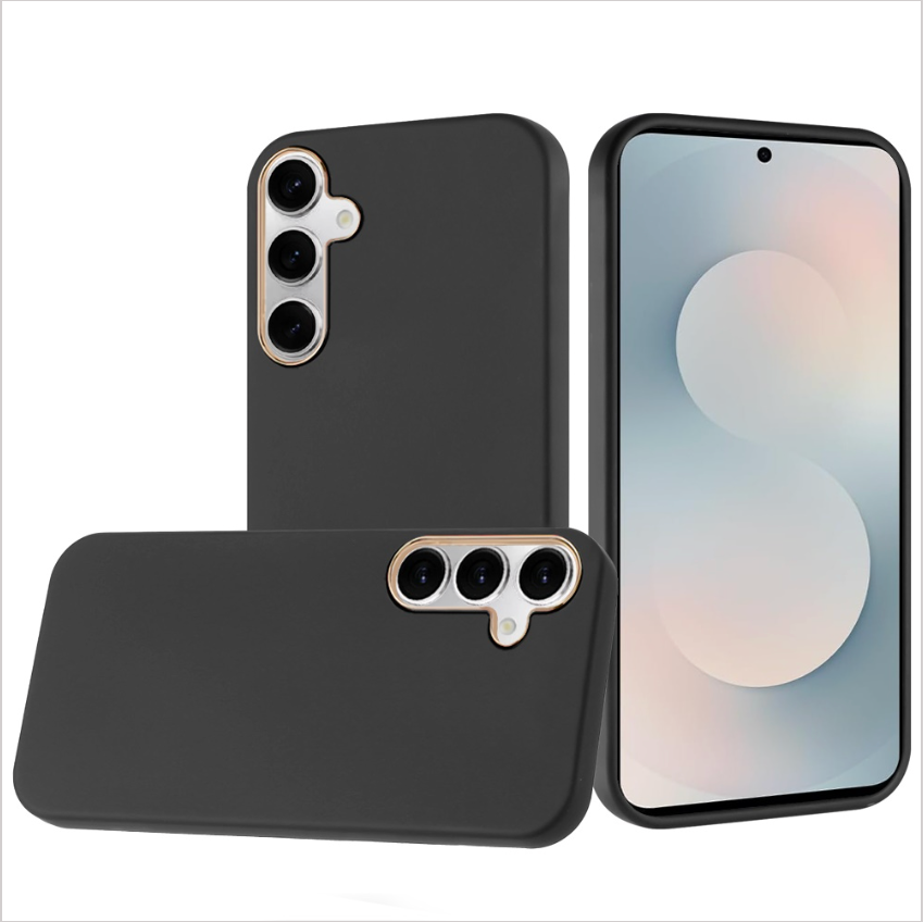 Classy Slick Chromed Around Hybrid Case Cover - Black