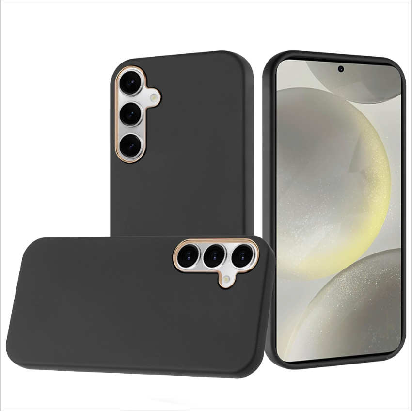 Classy Slick Chromed Around Hybrid Case Cover - Black