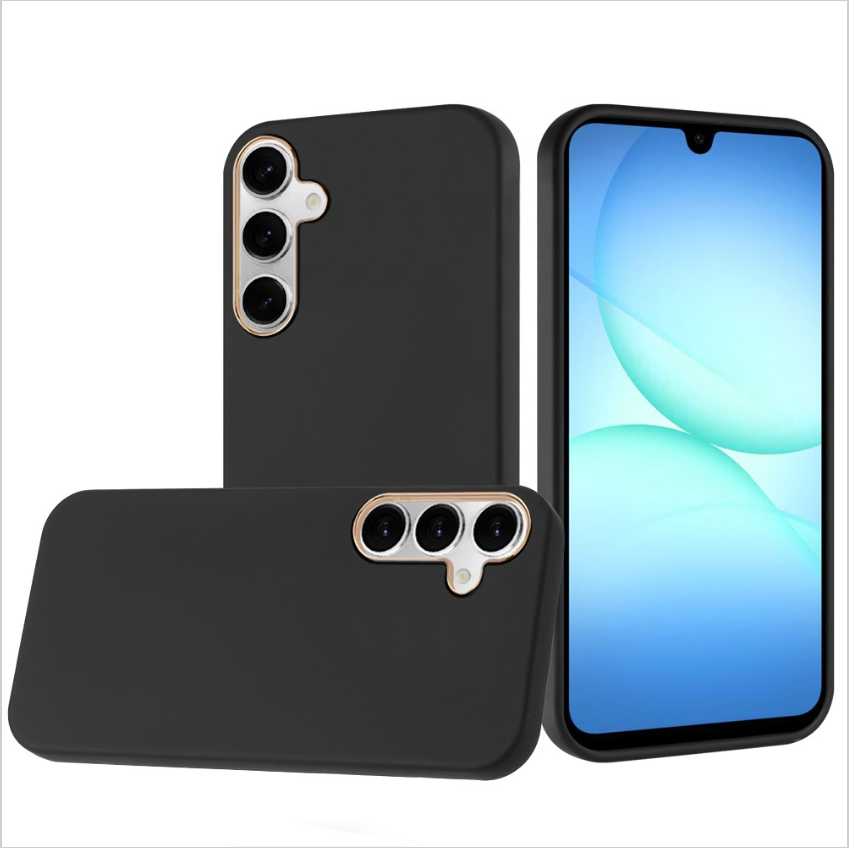 Classy Slick Chromed Around Hybrid Case Cover - Black