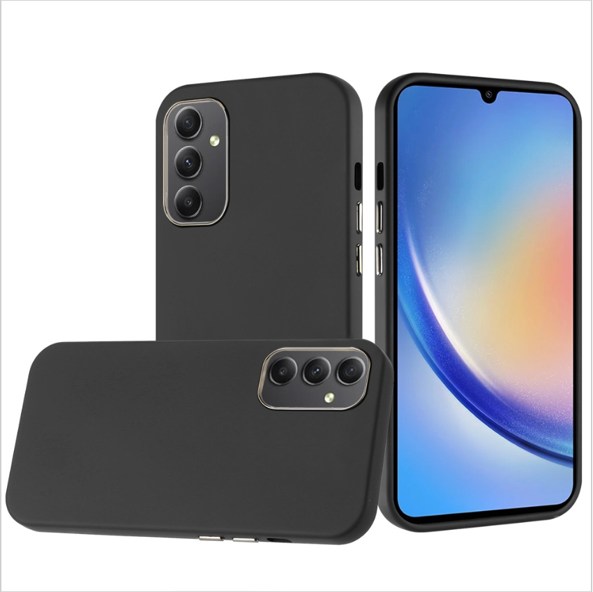 Classy Slick Chromed Around Hybrid Case Cover - Black