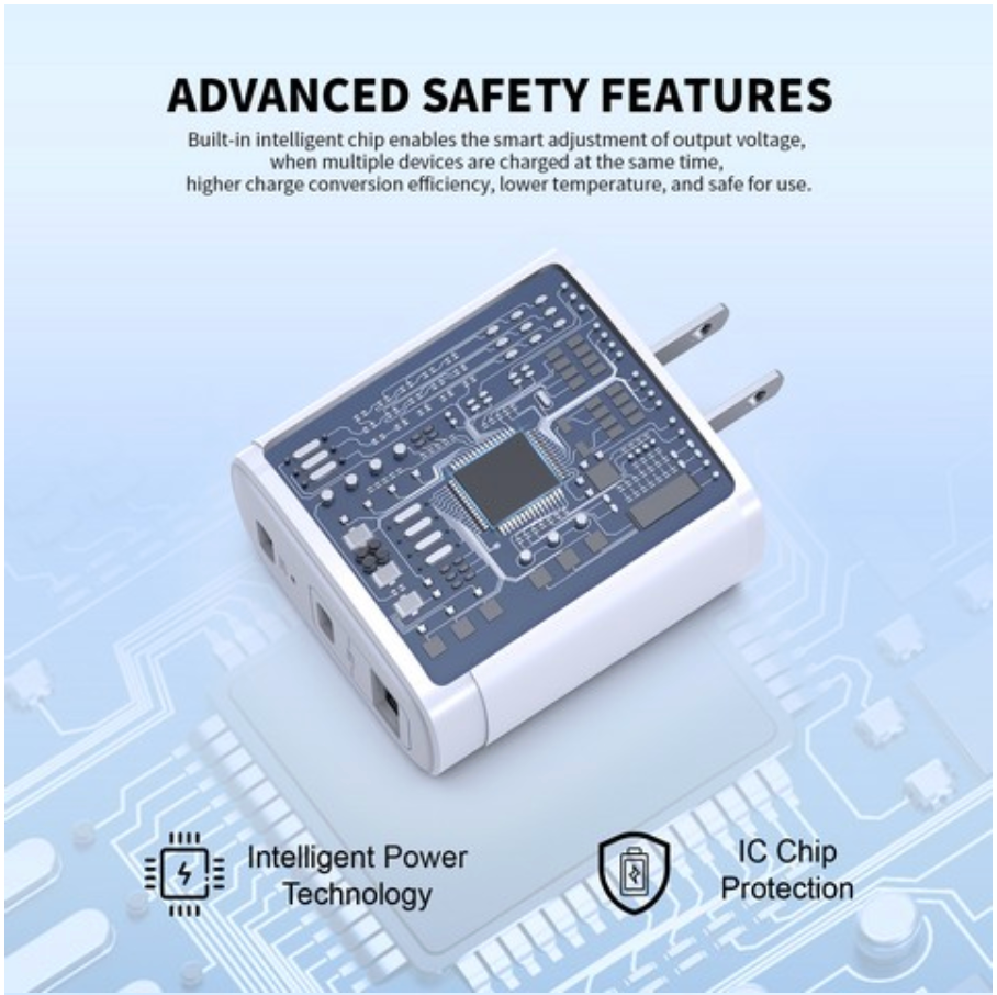 Esoulk 40W Dual PD+QC Fast Wall Charger